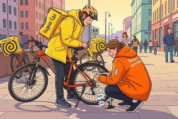 Велопомощники в Яндекс Еда и Яндекс Лавка